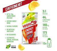 High5 Caff Hit Energy Drink Monodose Box Citrus 47g 12 Units One Size White / Red