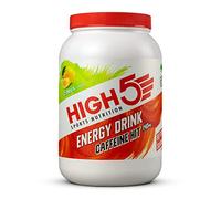 HIGH5 Caffeine Energy Drink, Electrolytes, Isotonic Hydration, Citrus,1.4kg | Sport energy drink powder with a 2:1 fructose ratio. Natural flavours with 29 servings for running, cycling and endurance.