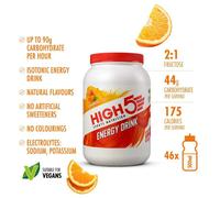HIGH5 Energy Drink - Electrolytes Sport Energy Drink Powder - Isotonic Drink with 2:1 Fructose - Hydration for Running, Cycling, Endurance Fuel - Natural Flavours, Vegan (Orange, 2.2kg - 46 Servings)