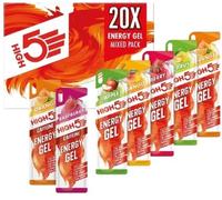 High5 Energy Gel Mixed & Caffeine - Pack of 20