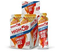 HIGH5 Energy Gel with Electrolytes, Tropical, 20 x 60g | Quick Release Sports Gel, Natural Fruit Juice. Caffeine-Free Energy Boost for Cycling, Endurance and Peak Performance.