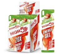 HIGH5 Energy Gel Quick Release Energy On The Go from Natural Fruit Juice (20 x 40g Sachets) (Apple)