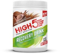 HIGH5 Recovery Drink - Carbohydrate and Whey Protein Powder (20g) for Muscle Recovery with Electrolytes Powder - Fast-Absorbing Post Workout Shake (Chocolate Milkshake, 450g - 9 Servings)