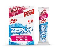 HIGH5 Zero+ Creatine & Electrolytes Hydration Sachets - Sugar Free Electrolytes Powder with 5g Creatine Monohydrate for Performance, Power & Focus - Rehydration Sachets (Berry, 16 x 11.5g)