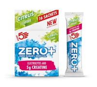 HIGH5 Zero+ Creatine & Electrolytes Hydration Sachets - Sugar Free Electrolytes Powder with 5g Creatine Monohydrate for Performance, Power & Focus - Rehydration Sachets (Citrus, 16 x 11.5g)