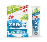 HIGH5 Zero+ Ultra Electrolytes Hydration Sachets - Triple Strength Hypotonic Sugar Free Electrolytes Powder - Fast Fluid Absorption Rehydration Sachets for Endurance (Berry Salt, 16 x 17.5g)