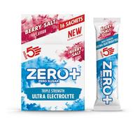 HIGH5 ZERO+ Ultra Electrolytes Hydration Sachets - Triple Strength Hypotonic Sugar Free Electrolytes Powder - Fast Fluid Absorption Rehydration Sachets for Endurance (Berry Salt, 16 x 17.5g)