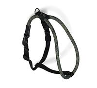 High5Dogs, Ergonomic Leisure Rope Harness Adjustable Durable and Safe Ideal for Hiking and Climbing Size S-M Black 13 mm x 51-61 cm