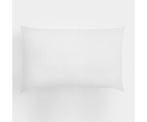Highams Luxury Soft Hotel Bedroom Housewife Pillowcases Cushion Cover Polycotton Plain Dye Block Colour, White - 2 PC