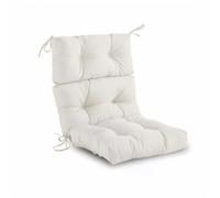 HighBack Chair ion SetWaterproof Outdoor Patio Replacement for Rocking & Wicker Chairs (White 1pc)