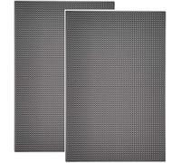 Highball & Chaser Bar Mat, 45cm x 30cm x.8 cm Thick Durable and Stylish Bar Mat for Spills. Non Slip, Non-Toxic, Service Mat for Tea, Bars, Restaurants, Coffee, and Counter Top (2 Pack, Gray)