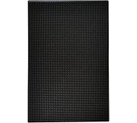 Highball & Chaser Bar Mat, 45cm x 30cm x.8 cm Thick Durable and Stylish Bar Mat for Spills. Non Slip, Non-Toxic, Service Mat for Tea, Bars, Restaurants, Coffee, and Counter Top (1 Pack, Black)