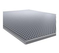 Highball & Chaser Bar Mat, 45cm x 30cm x.8 cm Thick Durable and Stylish Bar Mat for Spills. Non Slip, Non-Toxic, Service Mat for Tea, Bars, Restaurants, Coffee, and Counter Top (1 Pack, Gray)