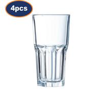 Highball Glass Stackable Tumbler Tempered Glass Clear Juice Cocktail 310Ml 4Pcs