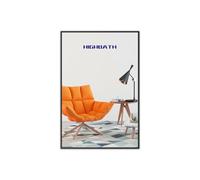 HIGHBATH Black Rectangle Wall Mirror, 60x80 cm Bathroom Mirror, Aluminum Frame Vanity Mirror for Entryway, Living Room, Bedroom Bathroom, Hangs Horizontally or Vertically