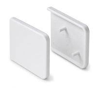 HIGHBEST Short Window Cill Capping End Caps Pair - White | Replacement Window Sill End Caps | PVC u Window Board Finishing Caps | Left & Right Hand Window Cill Covers