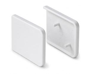 HIGHBEST Short Window Cill Capping End Caps Pair - White | Replacement Window Sill End Caps | PVC u Window Board Finishing Caps | Left & Right Hand Window Cill Covers