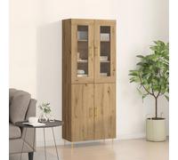 Highboard 2 pcs Artisan oak 69.5 x 34 x 180 cm Engineered wood