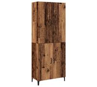 Highboard 2 pcs Engineered Wood Storage Cabinet Modern Sideboard Unit vidaXL