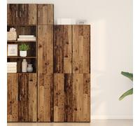 Highboard 2 pcs Old Wood 70 x 42.5 x 185 cm