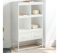 (black) vidaXL Highboard Sideboard Cabinet Home Storage Cupboard Cold-rolled Steel