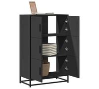Highboard 68X35X106.5 Cm Engineered Wood And Metal