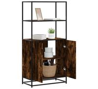 Highboard 68X35X139 Cm Engineered Wood And Metal