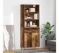 vidaXL Highboard Old Wood 69.5 x 32.5 x 180 cm Engineered Wood