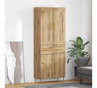 vidaXL Highboard Artisan Oak 69.5 x 34 x 180 cm Engineered Wood