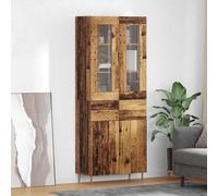 vidaXL Highboard with Drawer 2 pcs Old Wood Engineered Wood