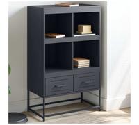 Highboard Anthracite 68.5x39x111.5 cm Cold-Rolled Steel 4 Compartments 2 Drawers
