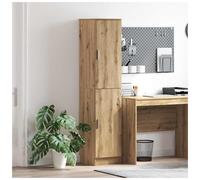 Highboard Artisan Oak 35x39x168cm Engineered Wood 2-Door Storage Cabinet Tall XL