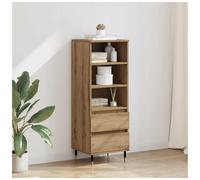 Highboard Artisan Oak 40x36x110cm Engineered Wood Modern Storage Drawer Tapered