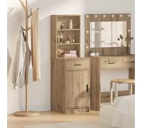 Highboard Artisan Oak 40x40.5x135cm Engineered Wood Storage Cabinet Modern Slim