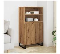 Highboard Artisan Oak 60x36x110cm Engineered Wood 2-Door Modern Storage Compact.
