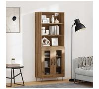 Highboard Artisan oak 69.5x32.5x180 cm Engineered wood 3 drawers durable storage
