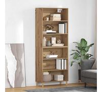 Highboard Artisan Oak 69.5x32.5x180cm Engineered Wood 3 Drawers 1 Door Durable.