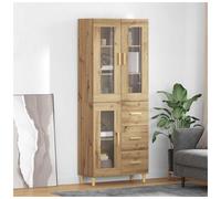 vidaXL Highboard Artisan Oak 69.5 x 34 x 180 cm Engineered Wood
