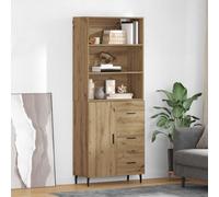 vidaXL Highboard with Drawer Artisan Oak 69.5 x 34 x 180 cm