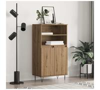 Highboard Artisan Oak Engineered Wood 60x36x110cm 2-Door Slimline Modern Storage
