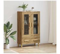 Highboard Artisan Oak Engineered Wood 70x31x115 cm Storage Cabinet Modern Tall.