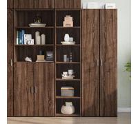 Highboard Brown Oak 45x41x185 cm Engineered Wood
