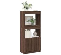 Highboard Brown Oak 63x33x140 cm Engineered Wood Berkfield Home Brown One Size