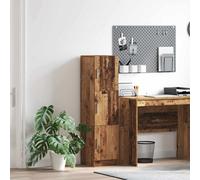 Highboard Cabinet 3 Doors Ample Storage 31.5 x 32 x 122.5 cm Old Wood