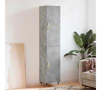 vidaXL Highboard Sideboard Cupboard Side Cabinet Concrete Grey Engineered Wood