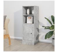 Highboard Concrete Grey 36x35.5x103.5cm Engineered Wood 1-Door Matte Storage Eco