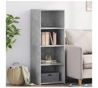 Highboard Concrete Grey 45x41x124 cm Engineered Wood Minimal Storage CabinetPro