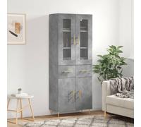 Highboard Sideboard Tall Storage Cabinet Side Cabinet Engineered Wood vidaXL