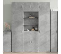Highboard Concrete Grey 70x42.5x185 cm Engineered Wood
