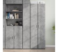 Highboard Concrete Grey Engineered Wood 30x42.5x185 cm StorageUnit with Doors XL